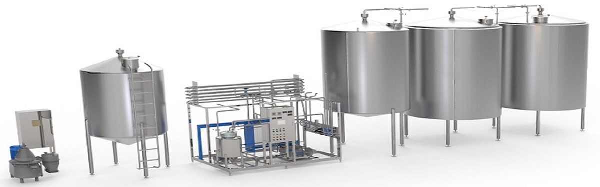 Irradiation machine in food processing plant