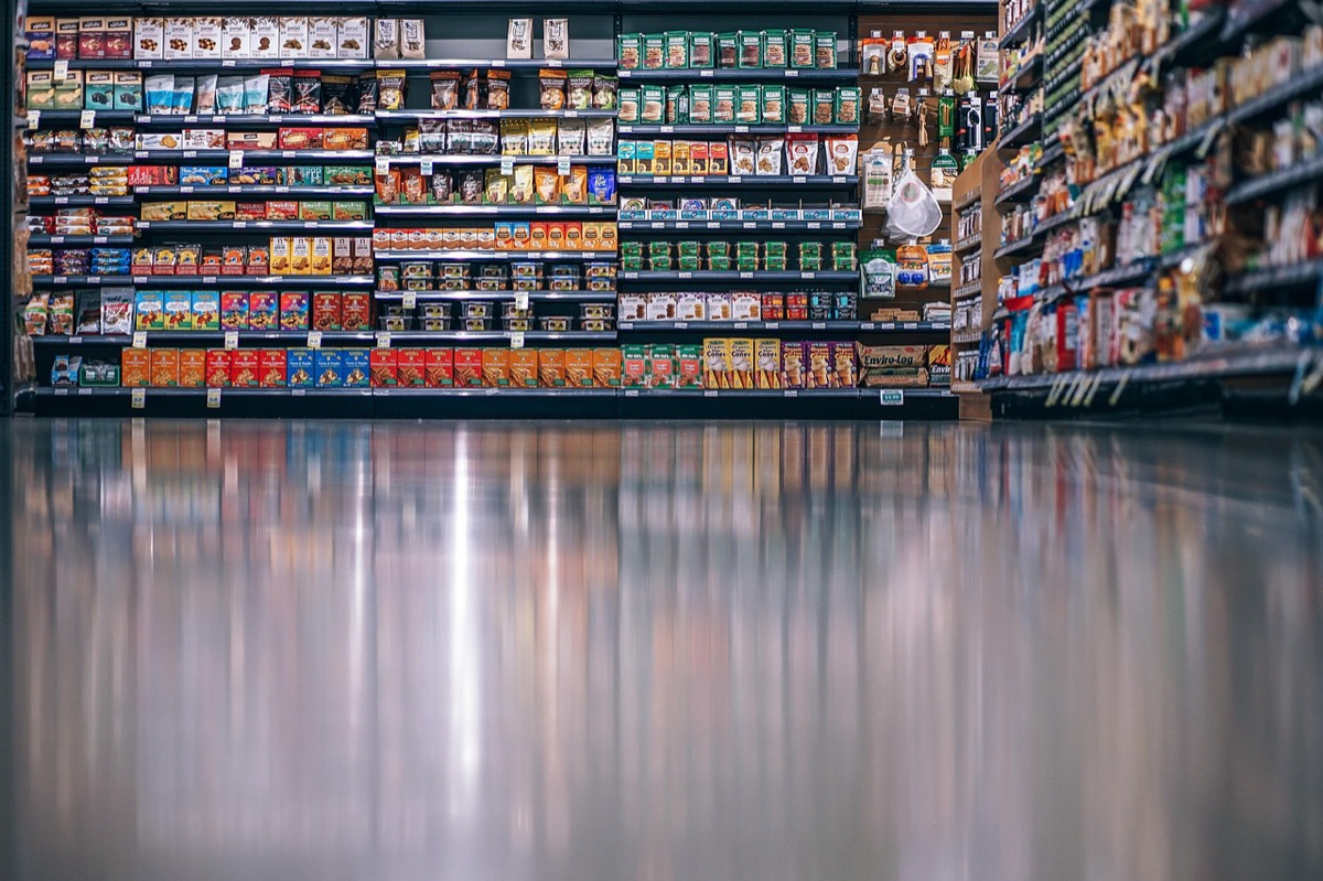 Consumer holding irradiated food product