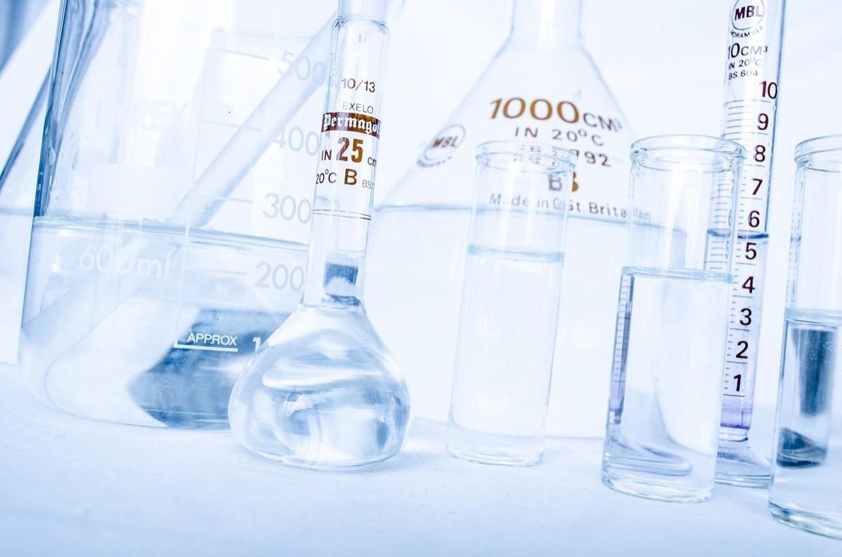 Microbial resistance test tube in laboratory
