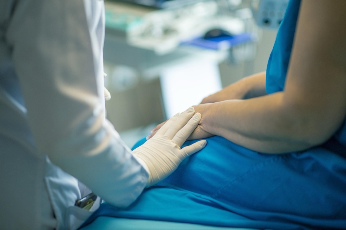 Doctor reviewing gastrointestinal symptoms